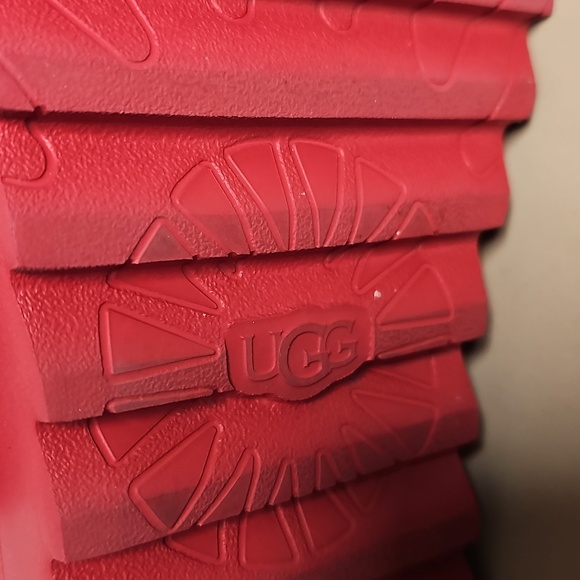 UGG Super Fluff Genuine Shearling Slingback Slipper Size 12 - Picture 10 of 11